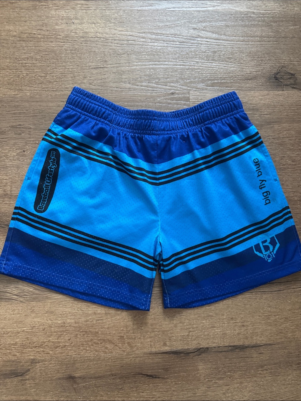 Baseball 101 Blue Crayon Athletic Shorts